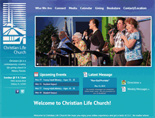 Tablet Screenshot of christianlifechurchfl.com